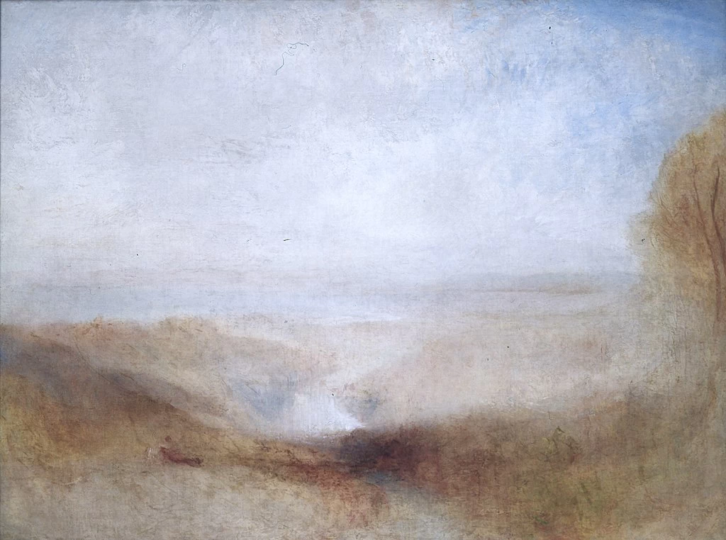 Paesaggio con un fiume e una baia in lontananza, 1845 - Louvre, Parigi